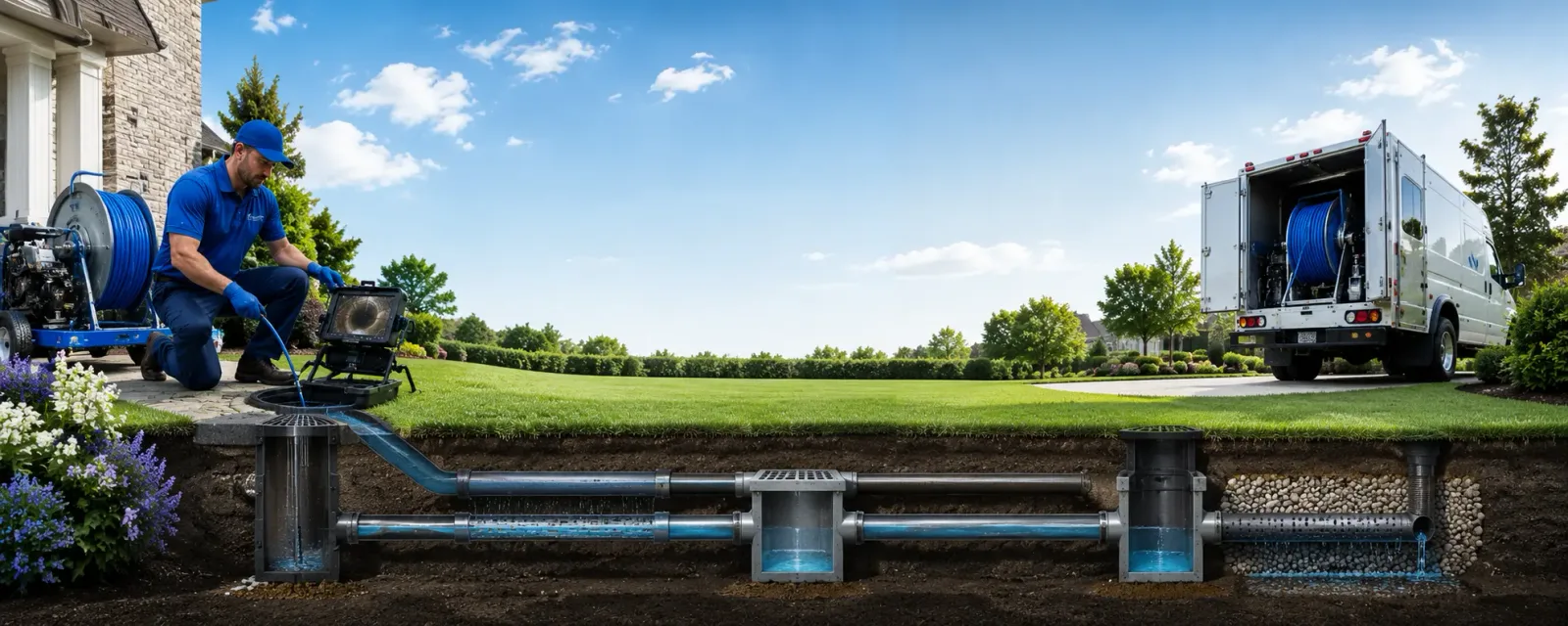 Outdoor drain cleaning information for Pine, CO